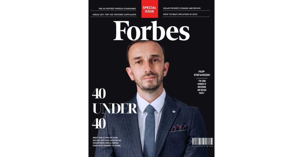 Forbes 40 under40 our CEO Filip Stefanoski. DMC Balkans