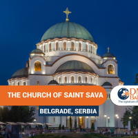 The Church of Saint Sava is the largest Orthodox church in the Balkans